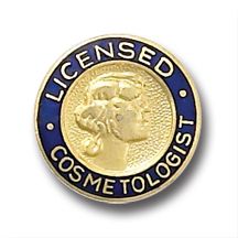 Licensed Cosmetologist Emblem Insignia Lapel Pin 813  