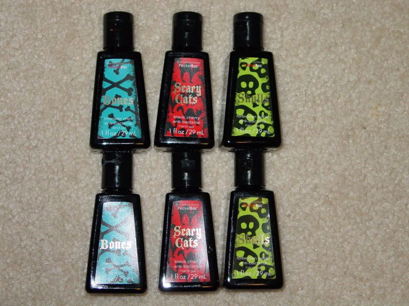 BATH AND BODY WORKS ANTI BACTERIAL HAND GEL SKULLS,BONES,CATS 