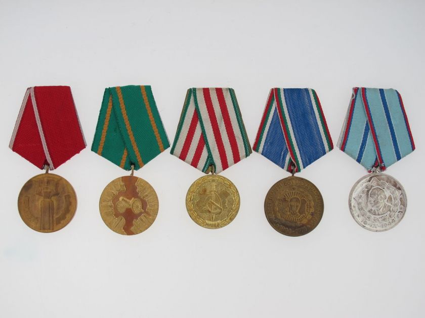 Bulgaria (Peoples Republic). Lot of Five Medals.  