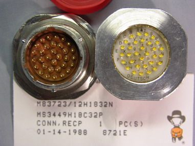 Deutsch MS3449H18C32P Military Jam Nut 32P Connector  