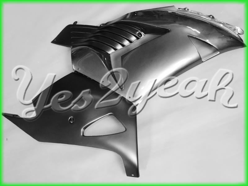 For Kawasaki ZX 14 ZZR1400 06 07 Grey Black Fairing 17W49  