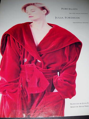 JULIA FORDHAM 1990 Promo Poster Ad MANHATTAN SKYLINE  