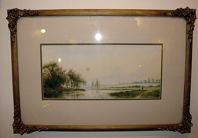 Pr. Framed Watercolors UK S L Laird Beautiful Fishing  