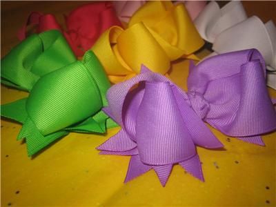 Lot Set of 4 Loopy Boutique Hair Bows Baby Hairbow Girl  