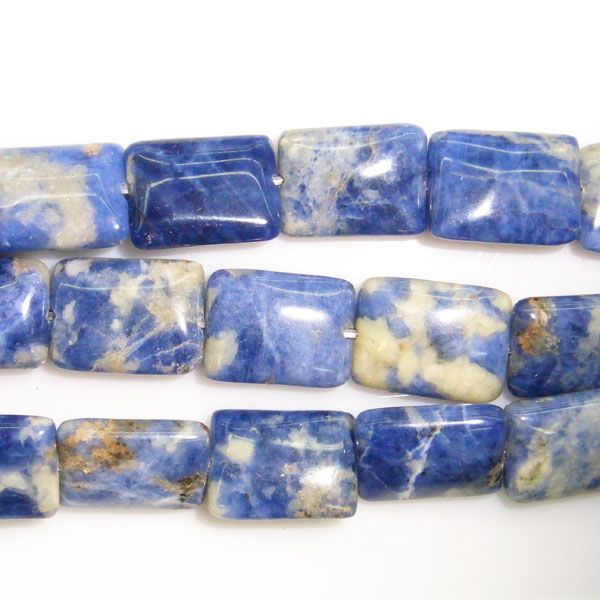 10x14MM RECTANGLE SODALITE GEMSTONE BEADS 15L  