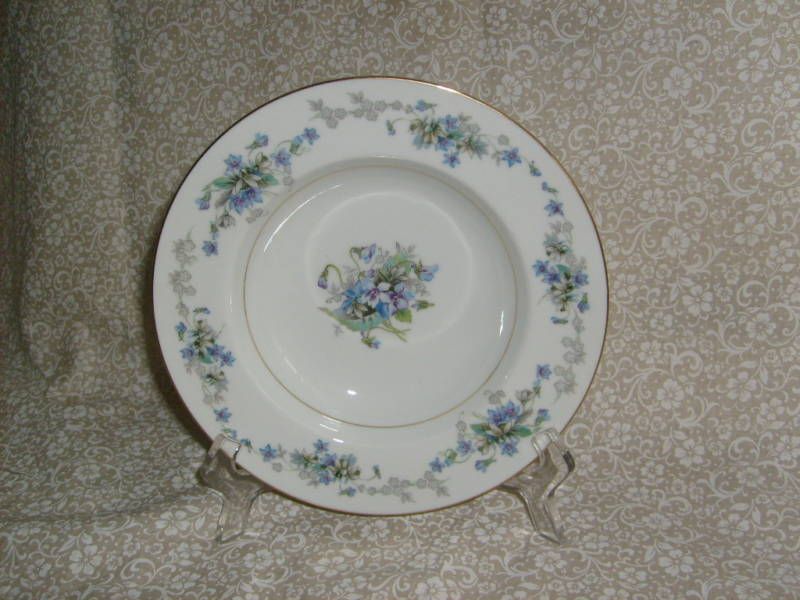 NORITAKE VIOLETTE, #3054, (1) RIMMED SOUP BOWL  