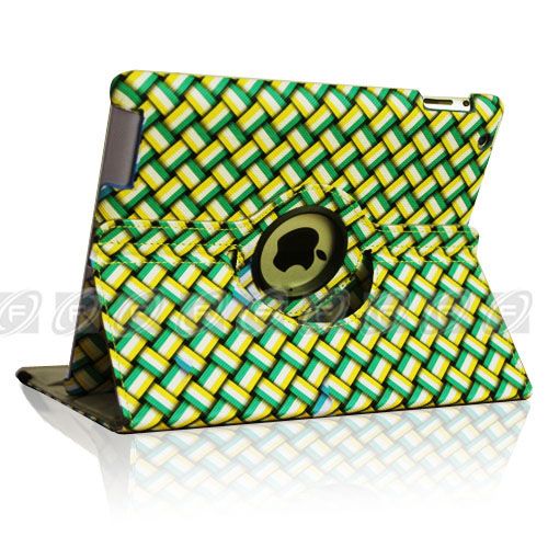 iPad 2 360 Rotating Magnetic Leather Case Smart Cover Stand Choose 