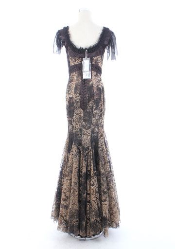 ALEXANDER MCQUEEN FASHION SHOW LACE DRESS IT40 NEW  