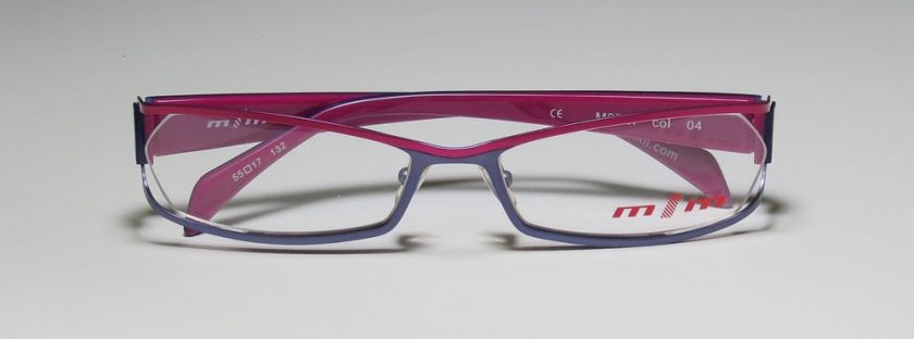 NEW ALAIN MIKLI 727 55 17 132 RASPBERRY/PURPLE ORIGINAL EYEGLASS 