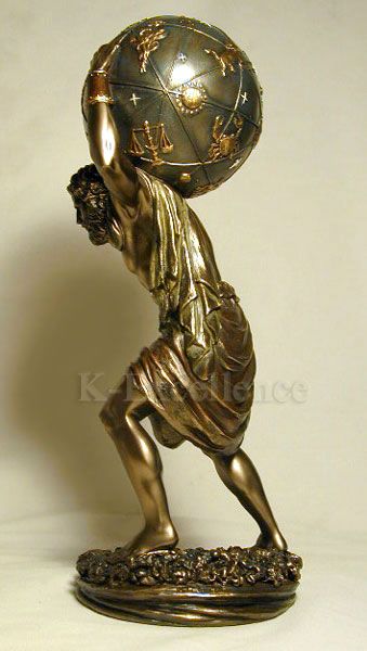 ATLAS Greek Mythology Statue Sculpture Bronze  