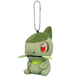 Pokemon Black White Ball Chain Key Holder Plush AXEW bw  