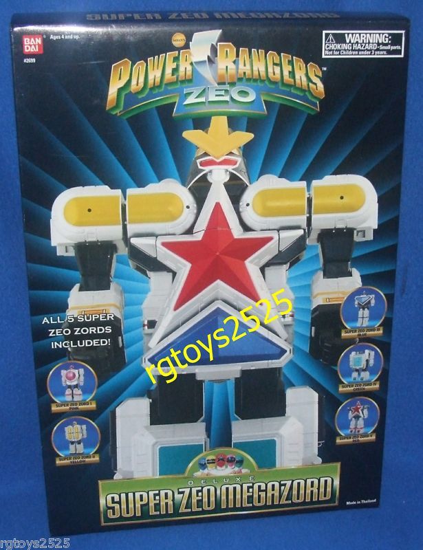 Power Rangers Zeo Deluxe Super Zeo Megazord New RARE  