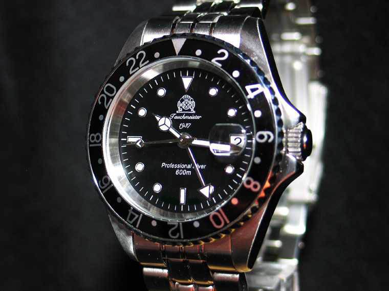 German U BOOT Professional GMT 60ATM WR 1968 feet T021  