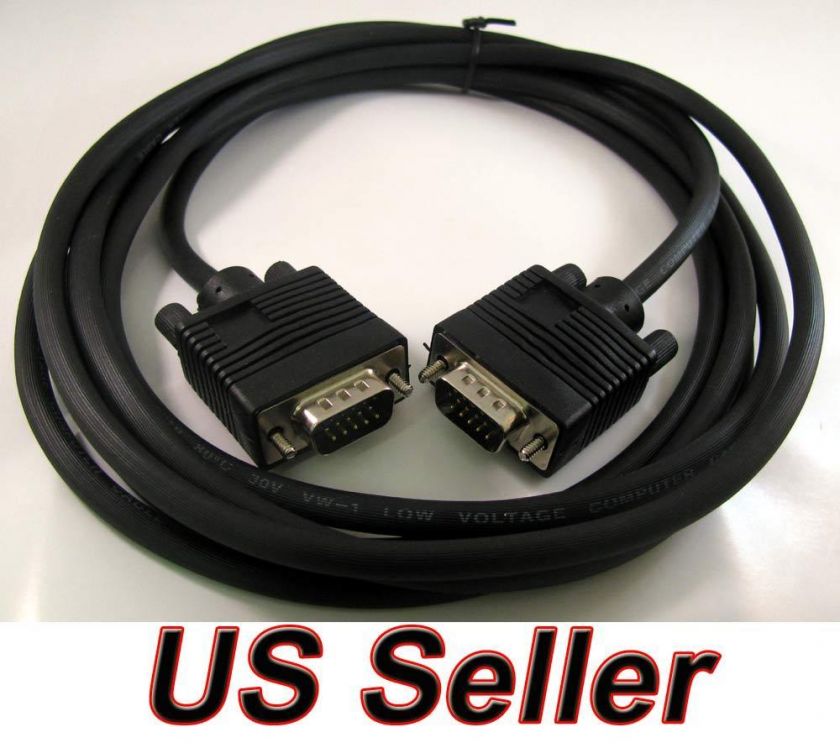 Premium 10ft M/M SVGA Cable Gold VGA HD15 10 Foot  