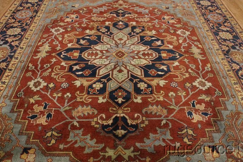 MAGNIFICENT 9X12 SERAPI DESIGN HERIZ PERSIAN ORIENTAL AREA RUG WOOL 