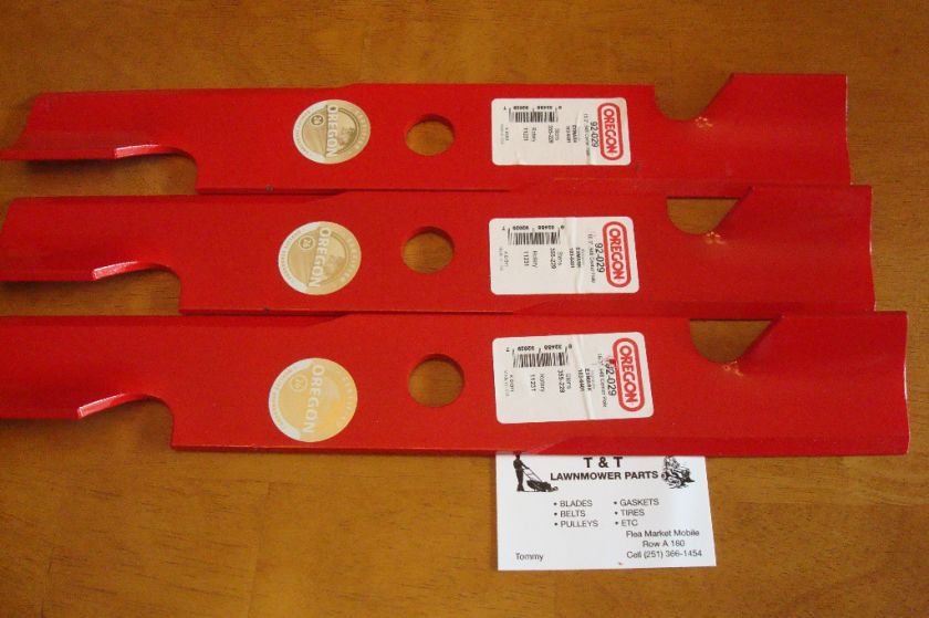   High Lift BLADES EXMARK 15/16 HOLE 103 6381 103 6401 103 6381 Oregon