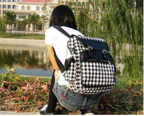 New Fashionable Hot Lovely Style Arrival Korea Cell Backpack Black 