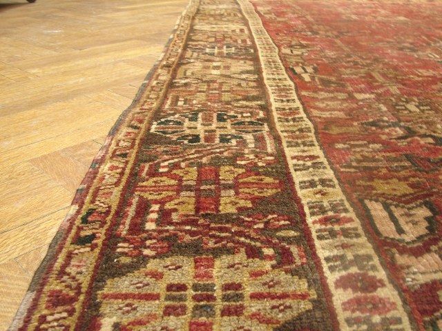 8X11 OLD ALL OVER PERSIAN HERIZ RUG  