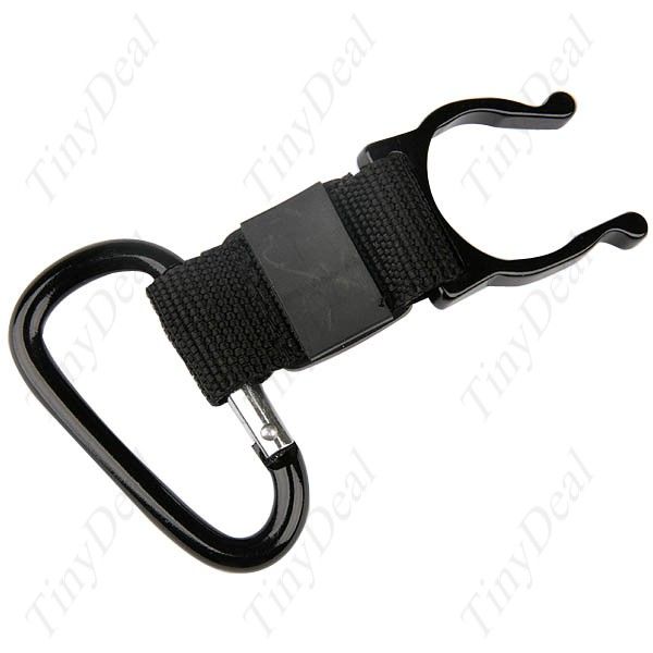 Handy Water Bottle Clip+ Carabiner+ Compass HUI 12526  