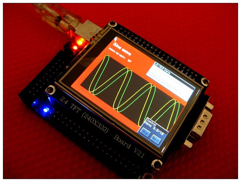 STM32 STM32F103VET6 development Board+2.4 TFT LCD Z  