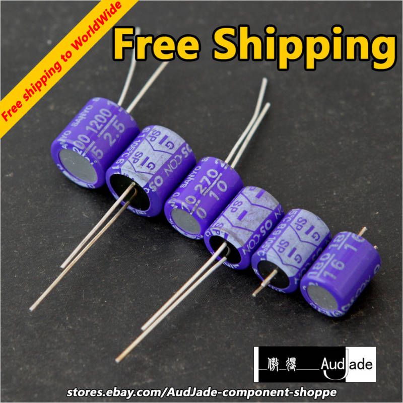 6PCS 180uF 16V SANYO OSCON SP AUDIO SOLID CAPACITORS  