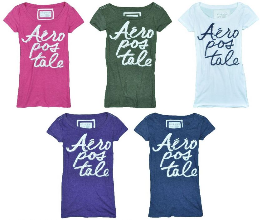 Aeropostale womens embroidered t shirt  