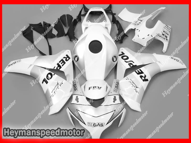   08 09 Honda CBR 1000RR ABS Aftermarket Fairing New Repsol Set H1812