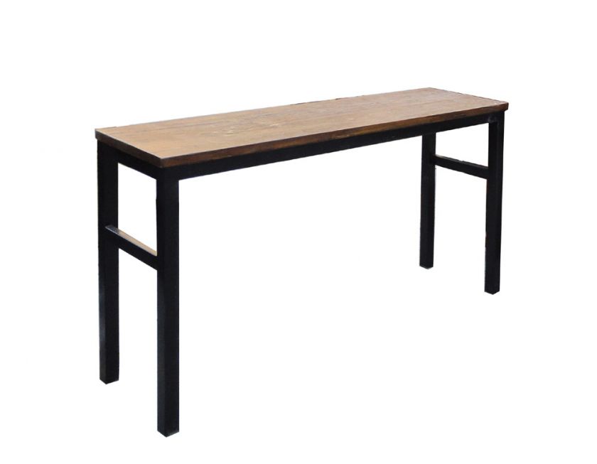 Simple Raw Plank Top Altar Side Table Desk s2371  