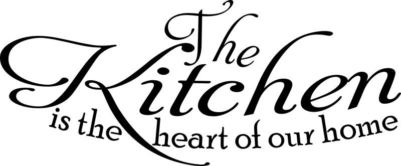 The Kitchen Is The Heart Of Our Home Wall Words  