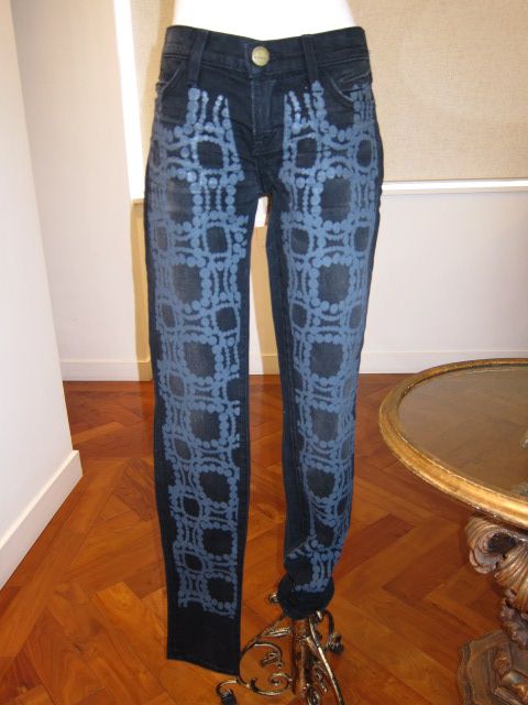 BNWT MARNI x CURRENT ELLIOTT PEARL PRINT SKINNY JEANS Sz 26  