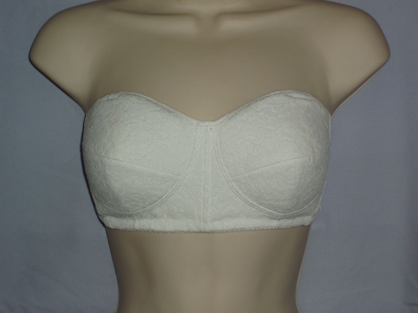 Kimberly Ashmand White Strapless Mastectomy Bra 34B  