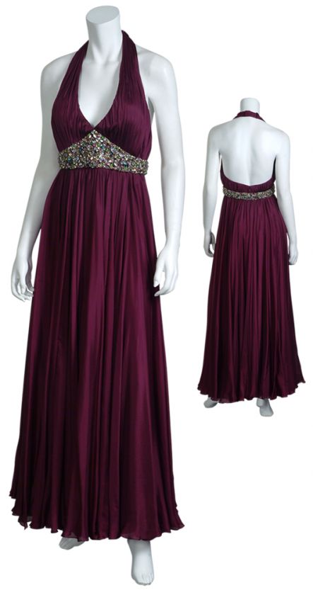 Make an Entrance MARCHESA Silk Beaded Gown Dress 6 NEW  