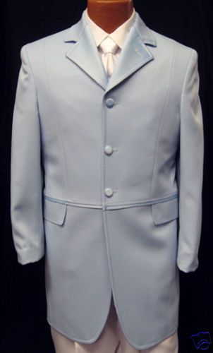 Andrew Fezza Blue Captain Coat Tuxedo Jacket Prom 44S  