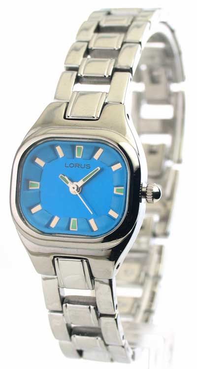 WOMENS LORUS STEEL BLUE FACE NEW WATCH LR2019  