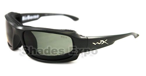 NEW WILEY X SUNGLASSES WX CCAIR04 BLACK AIRBORNE AUTH  