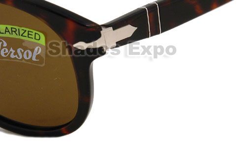 NEW PERSOL SUNGLASSES PO 649 HAVANA POLARIZED 24/57  