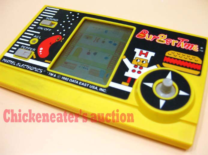 80s MATTEL ELECTRONIC HANDHELD VIDEO GAME BURGERTIME  