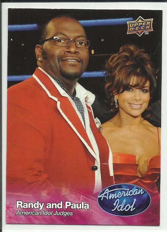 RANDY AND PAULA 2009 UPPER DECK AMERICAN IDOL #5 NRMINT CARD  