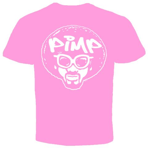 PIMP AFRO T shirt 1970S FUNNY COOL HUMOR OFFENSIVE  