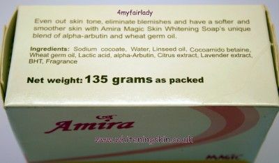 AMIRA MAGIC SKIN WHITENING SOAP WITH ALPHA   ARBUTIN  