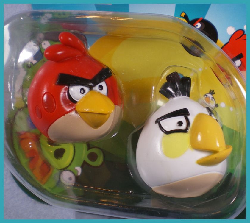 ANGRY BIRDS Red and White Bird Collectible Figurines New in Package #2 