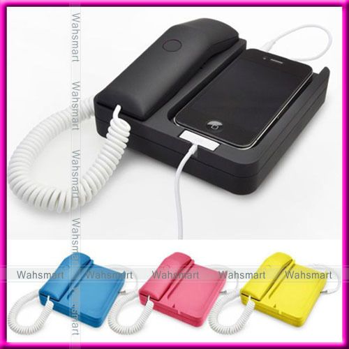 Phone retro Telephone charger Landline Dock Handset for iPhone 4S 4 3G 