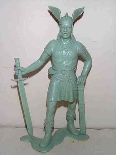 MARX 1964 6 INCH VIKING WARRIOR KING STANDING W SWORD  