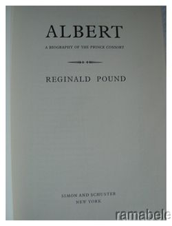 Albert A Biography Prince Consort Reginald Pound Victoria England 