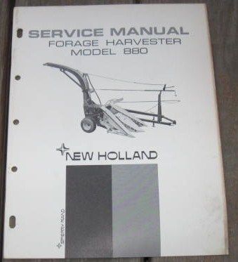 New Holland 880 Forage Harvester Service Manual  