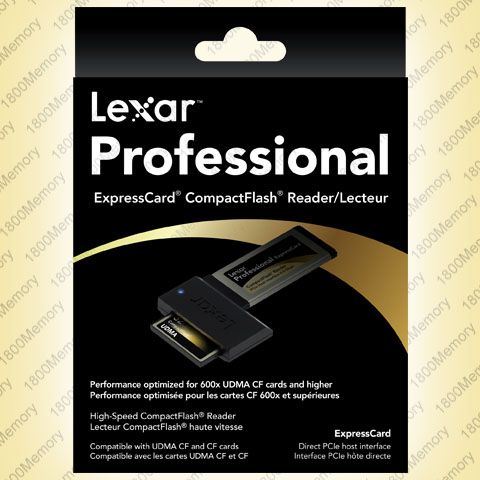 Lexar PRO UDMA ExpressCard Reader Compact Flash CF Card  