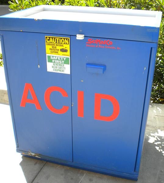 SciMatCo Corrosive Acid Storage Cabinet Container #ln7  