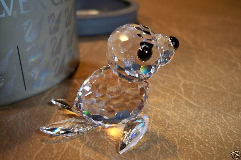 SWAROVSKI BABY MINI SEAL VARIATION 1 WITH BUTTON NOSE 012530 RETIRED 