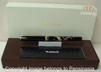 PLATINUM RESIN MAKI E PHOENIX (HOOU) FOUNTAIN PEN GREAT  