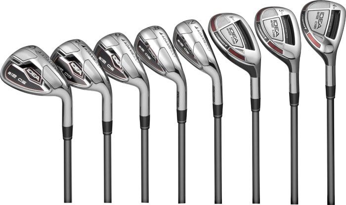 NEW ADAMS GOLF MENS IDEA A12OS 4 6 HYBRID 7 GW IRON GOLF CLUB SET 